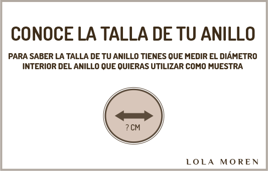 Conoce la talla de tu anillo